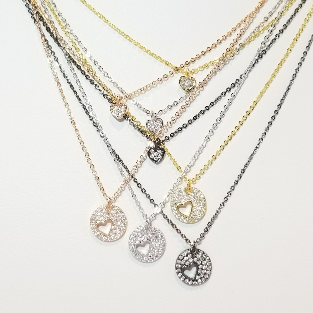 💖 New in Gift Box 🎁 Double Hearts Layered - Picture 6 of 10